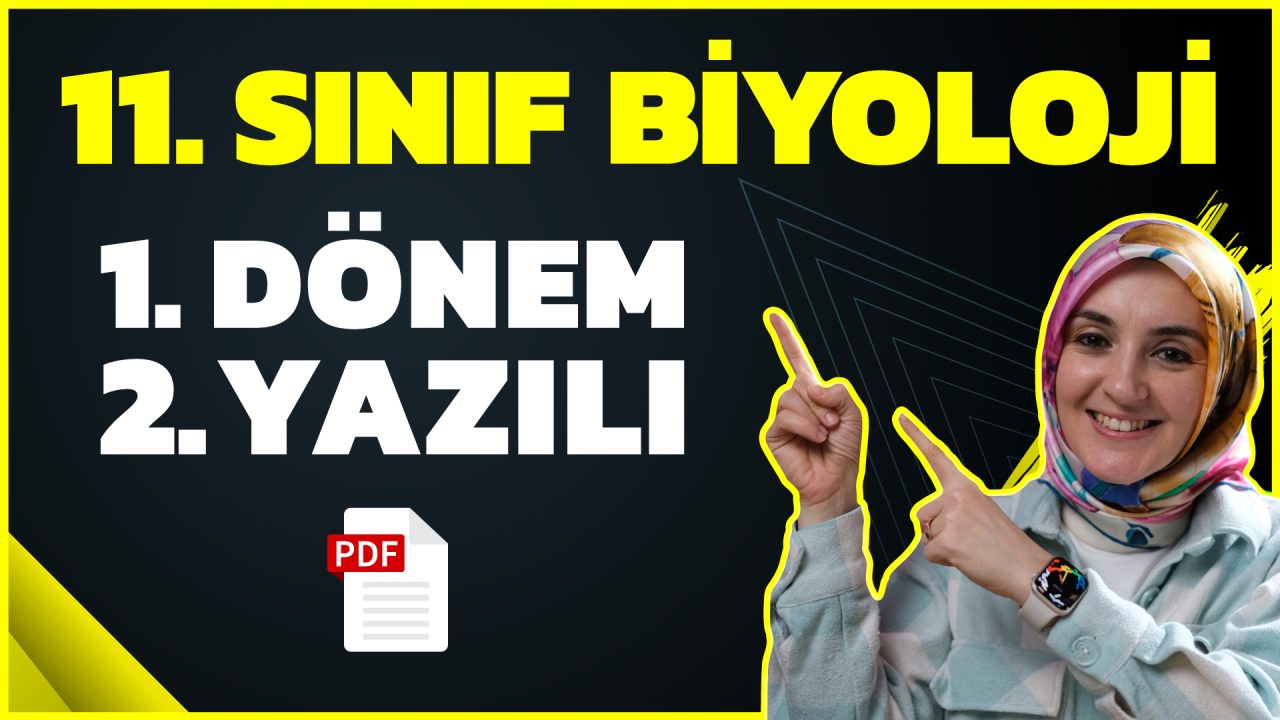 11. Sınıf Biyoloji 1. Dönem 2. Yazılı PDF